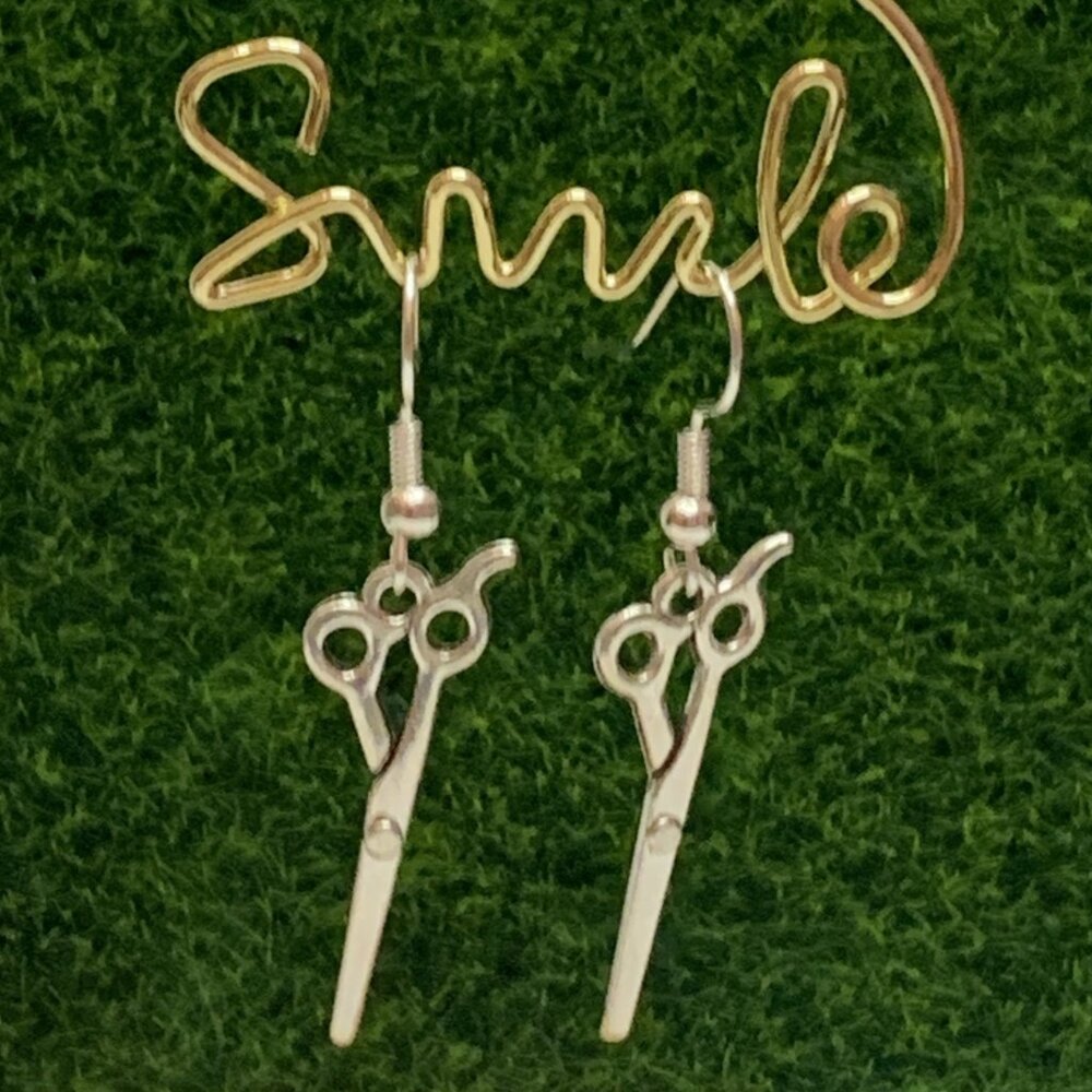 Scissor Earring, Hair Stylist Jewelry, Scissor Jewelry, Sewing Earring, Gift